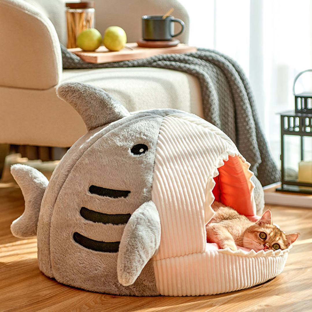 Cozy Shark Pet Bed