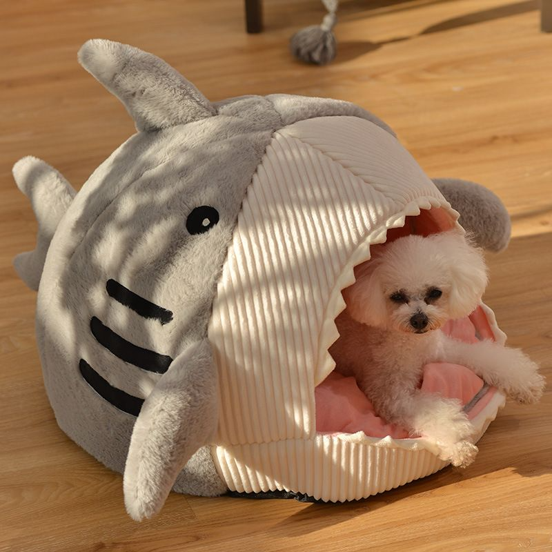 Cozy Shark Pet Bed